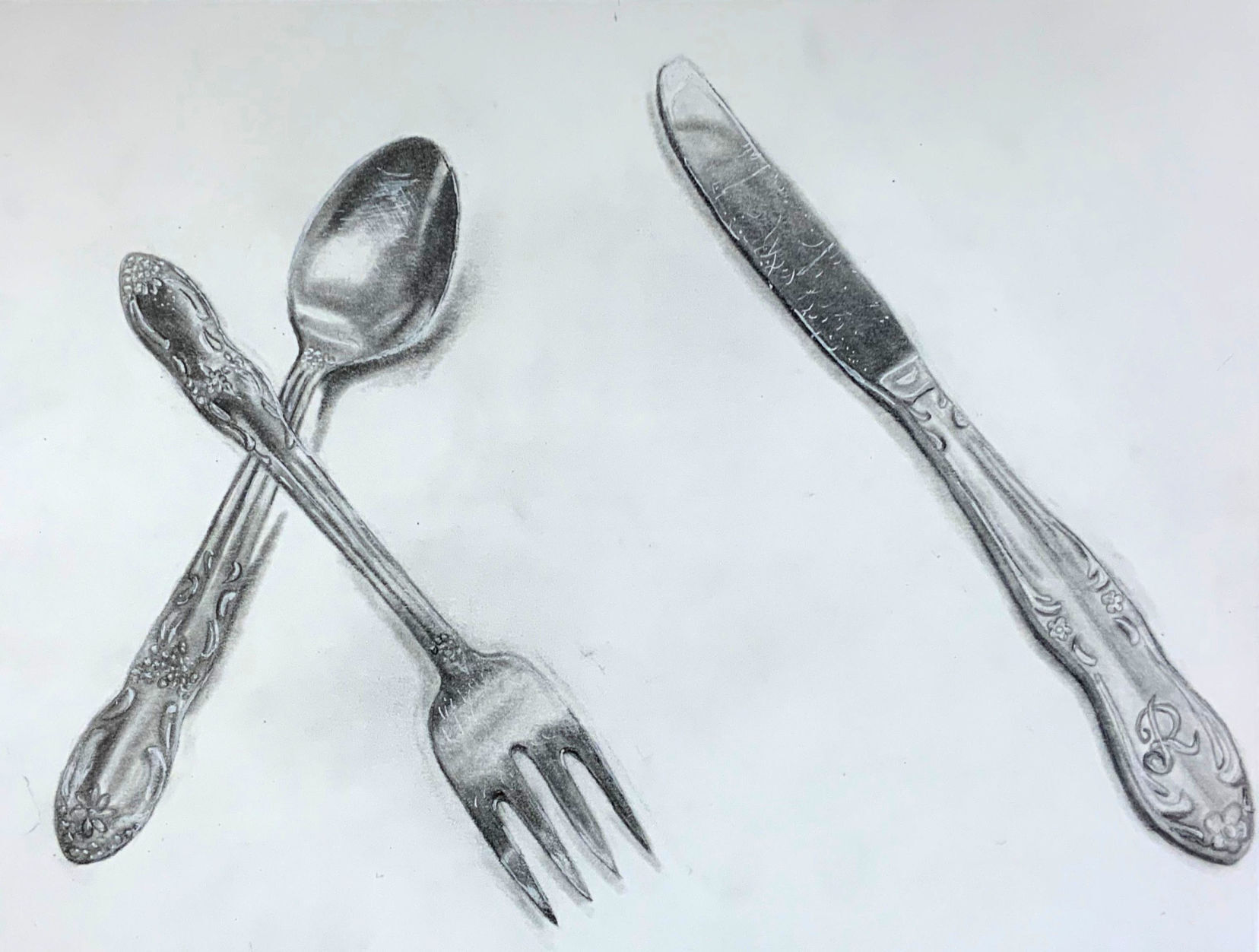 Silverware still life